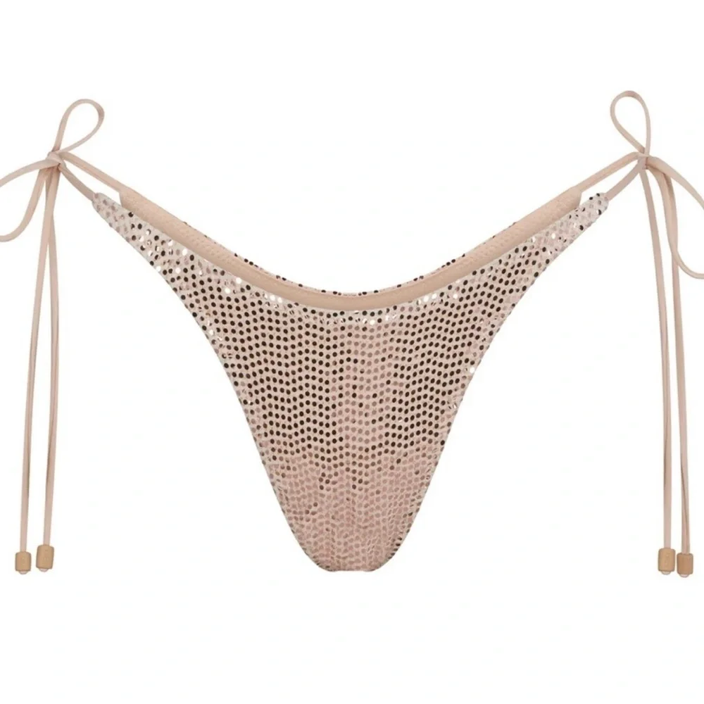 Skims Textured Bikini Story Tie Swim Bottom Size 3X